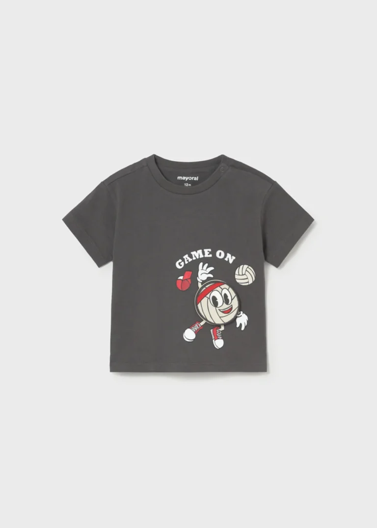 mayoral Μπλουζα κοντομ play game on 26 1006 90 Ανθρακί