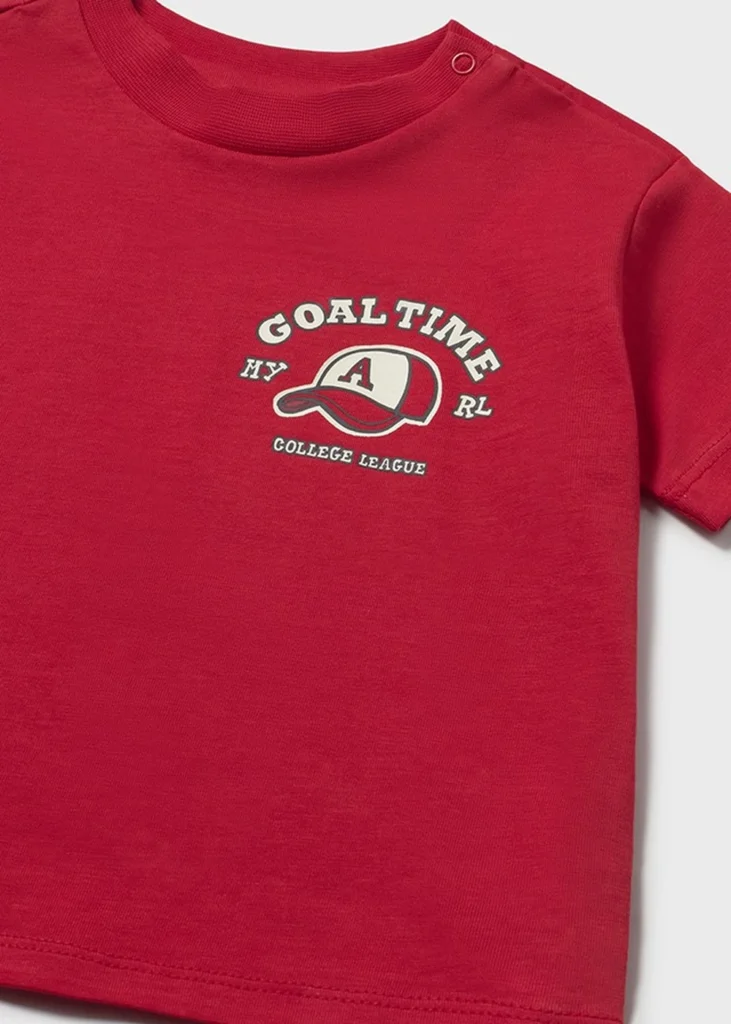 mayoral Μπλουζα κοντομανικη mix 26 1007 77 Καφέ ανοιχτό