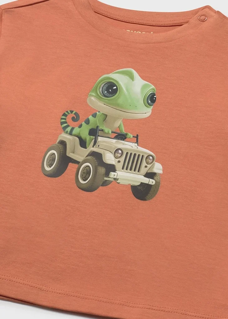 mayoral Μπλουζα κοντομανικη ζωο 26 1008 82 Κοβάλτιο