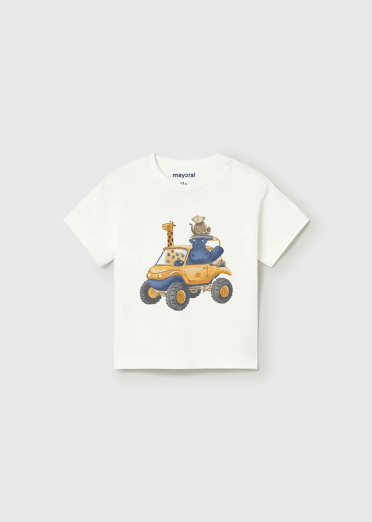 mayoral Μπλουζα κοντομανικη οχημα 26 1010 10 Κρεμ