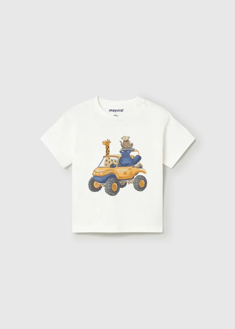 mayoral Μπλουζα κοντομανικη οχημα 26 1010 10 Κρεμ