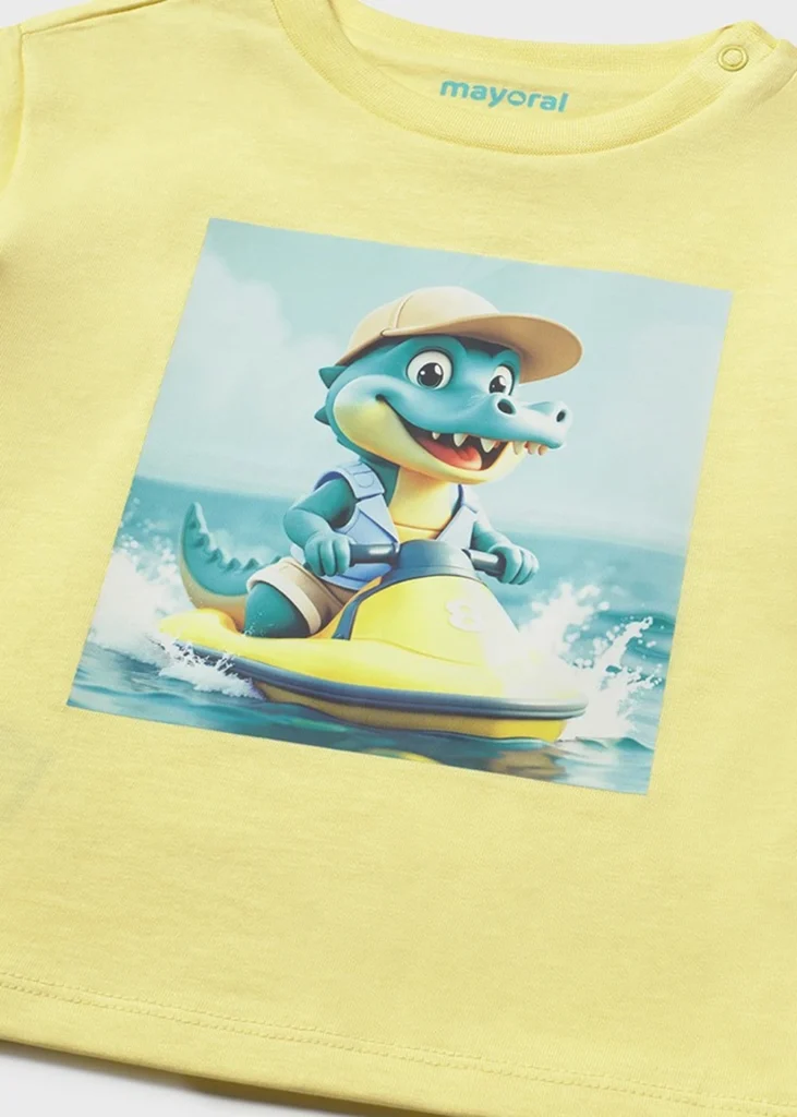 mayoral Μπλουζα κοντομανικη jet ski 26 1015 22 Κίτρινο