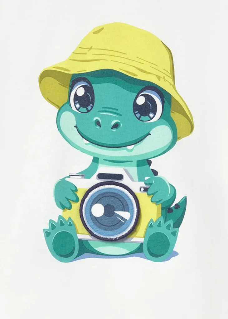 mayoral Μπλουζα κοντομ play καμερα 26 1016 26 Λευκό