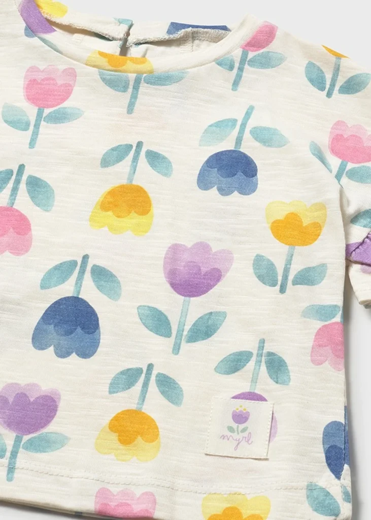 mayoral Μπλουζα κοντομανικη σταμπωτη 26 1082 15 Μπλε ριγέ