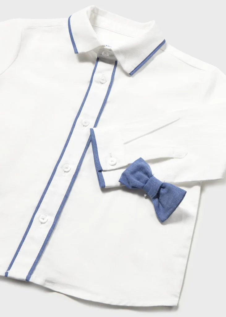 mayoral Πουκαμισο μακρυμ αμπιγε παπιγ 26 1115 73 Λευκό