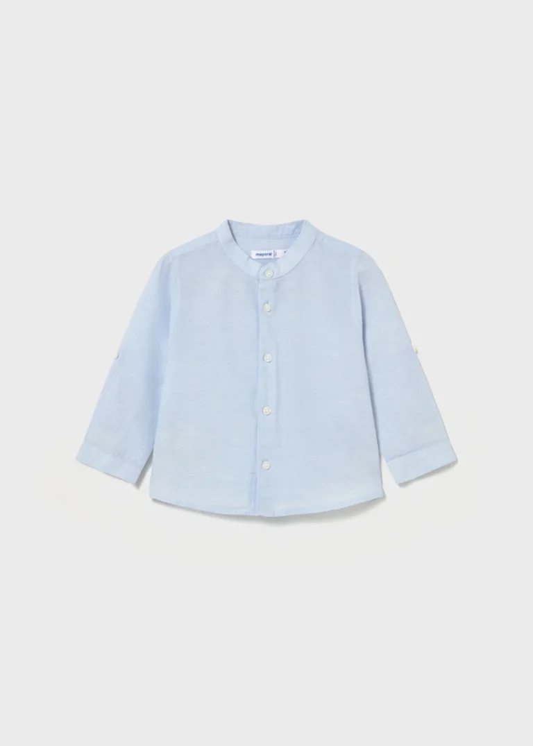 mayoral Πουκαμισο μακρυμ λινο γιακ μα 26 1116 36 Ροδακινί