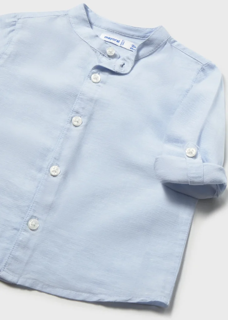 mayoral Πουκαμισο μακρυμ λινο γιακ μα 26 1116 36 Ροδακινί