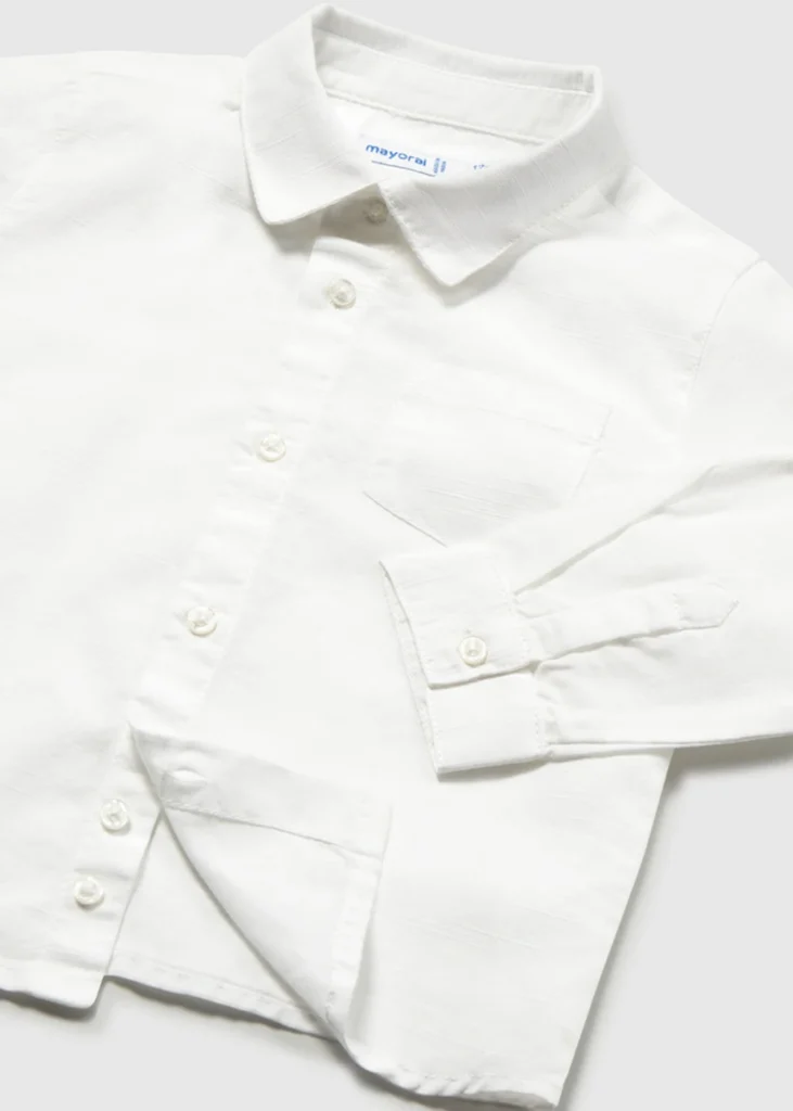 mayoral Πουκαμισο μακρ/κο λινο γιακας 26 1118 43 Γαλάζιο