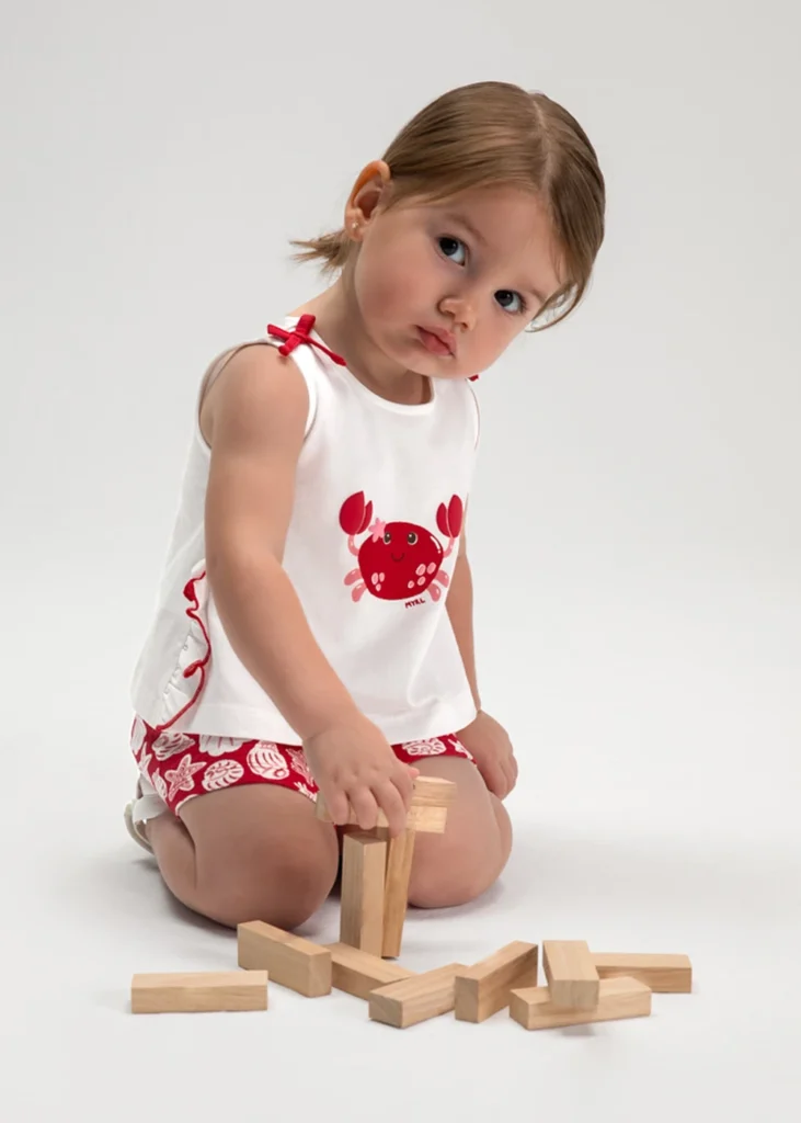 mayoral Σετ σορτς Σταμπωτό 26 1210 65 Κόκκινο