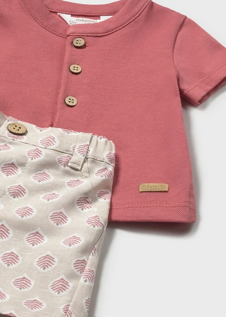 mayoral Σετ παντελονι κοντο και πολο 26 1281 47 Ναυτικό Μπλε