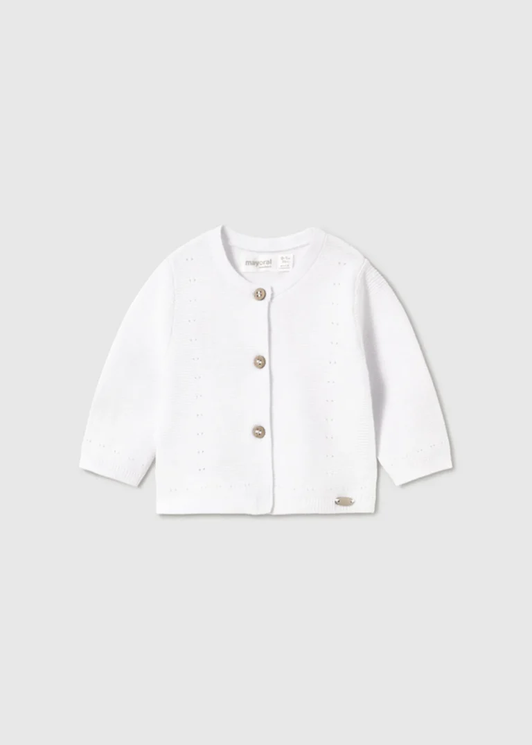 mayoral Ζακετα μακρια πλεκτη 26 1305 75 Λευκό