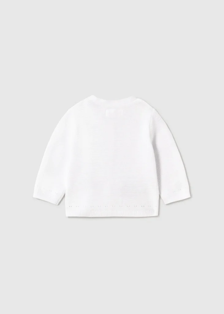 mayoral Ζακετα μακρια πλεκτη 26 1305 75 Λευκό