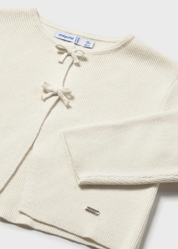 mayoral Ζακετα πλεκτη μακρια 26 1307 53 Λευκό