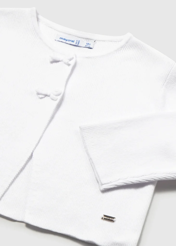 mayoral Ζακετα πλεκτη μακρια 26 1307 53 Λευκό