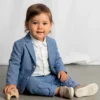 mayoral Σακακι λινο suiting 26 1404 25 Μπλε ουρανού