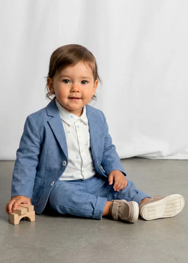 mayoral Σακακι λινο suiting 26 1404 25 Μπλε ουρανού