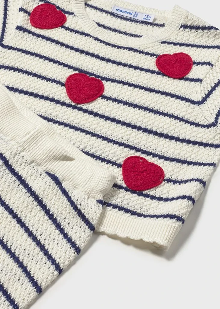 mayoral Σετ παντελονι πλεκτο 26 1516 26 Εκρού