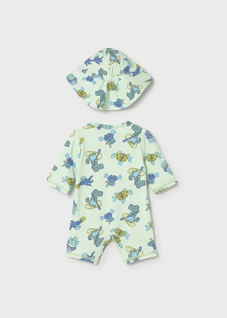 mayoral Σετ μαγιο φορμακι με καπελο 26 1620 38 Πράσινο