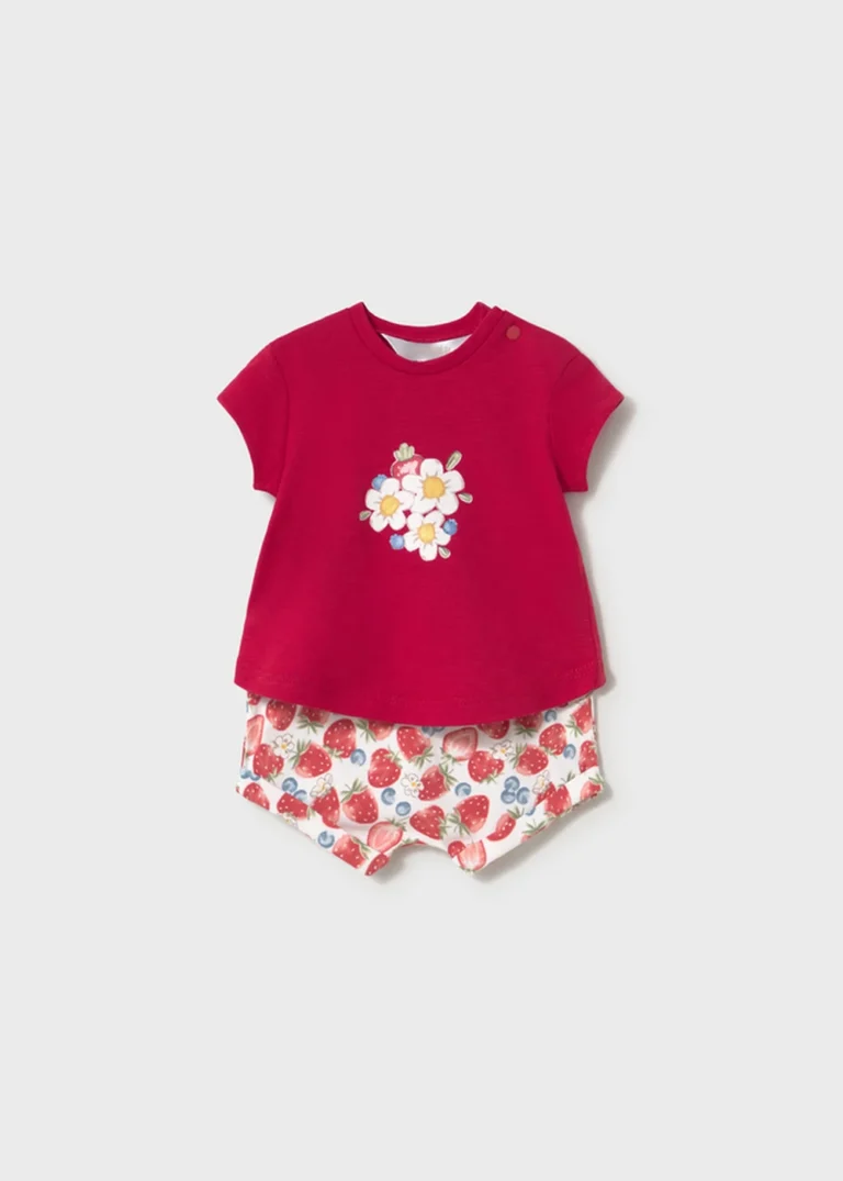 mayoral Σετ 4 τεμαχια κοντομανικα 26 1641 53 Κόκκινο