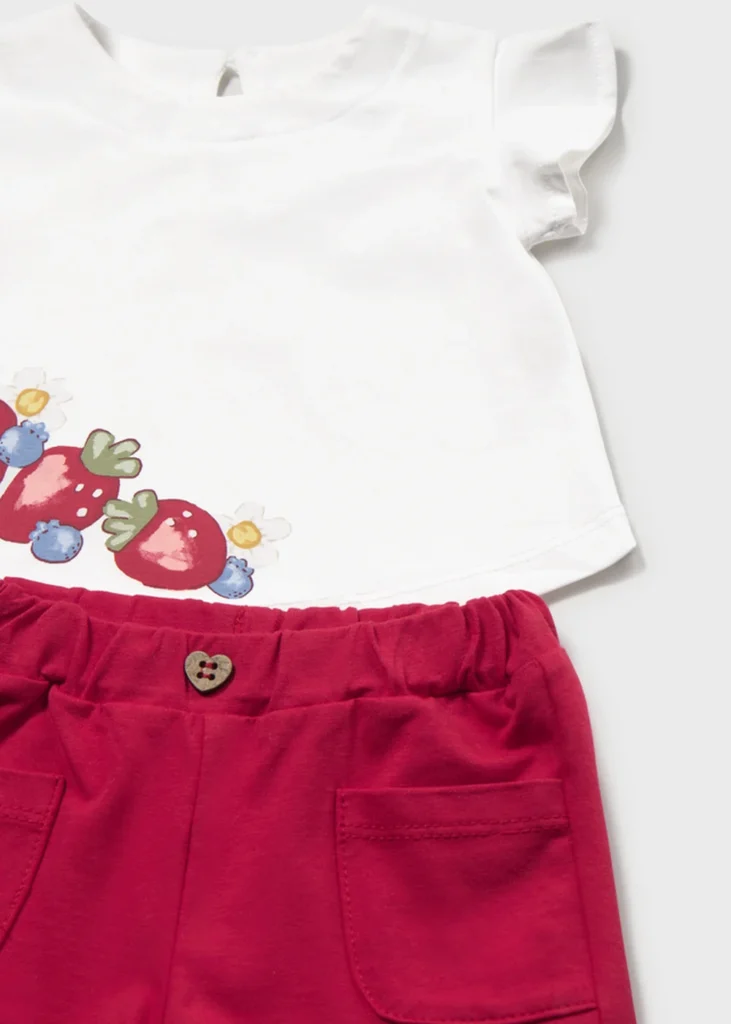 mayoral Σετ 4 τεμαχια κοντομανικα 26 1641 53 Κόκκινο