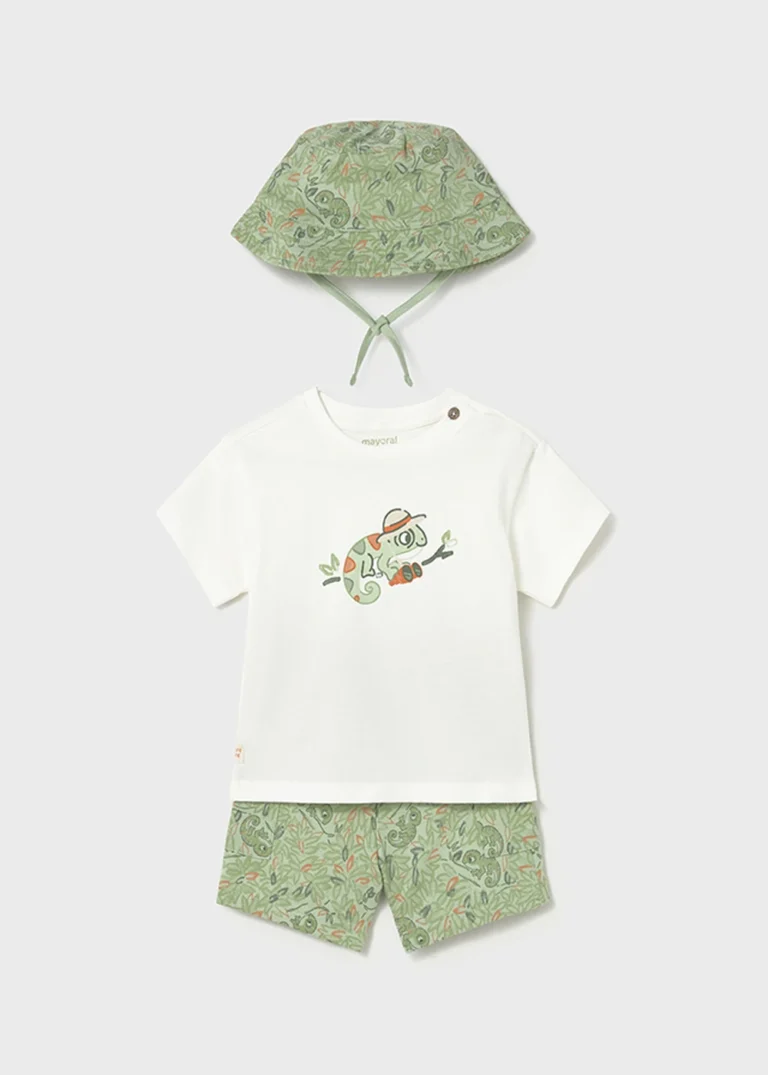 mayoral Σετ μακο σΤαμπά με καπελο 26 1667 82 Μπλε