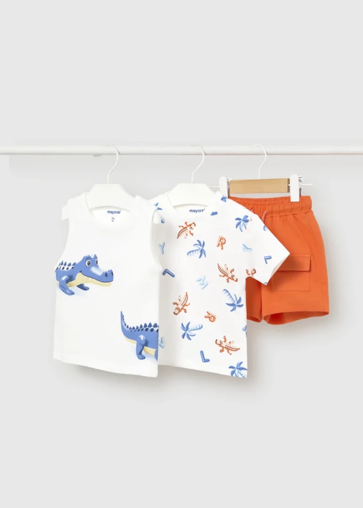 mayoral Σετ μακο κοντομαν και τιραντε 26 1673 57 Τυρκουάζ