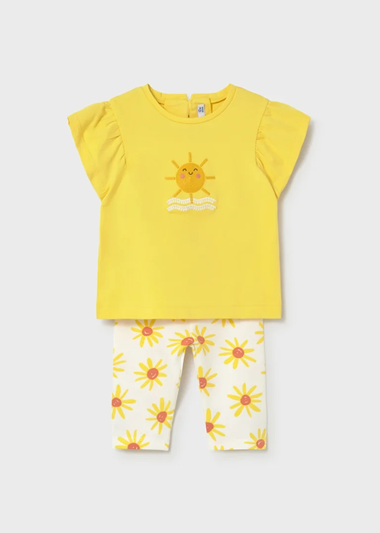 mayoral Σετ κολαν Σταμπωτό 26 1751 91 Κίτρινο