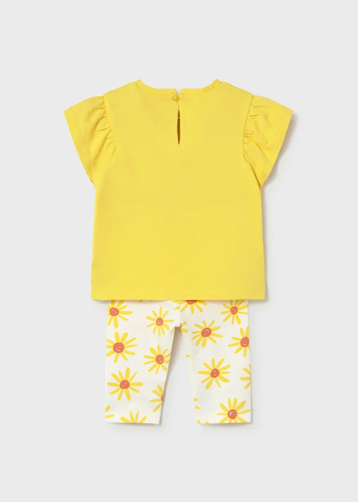 mayoral Σετ κολαν Σταμπωτό 26 1751 91 Κίτρινο