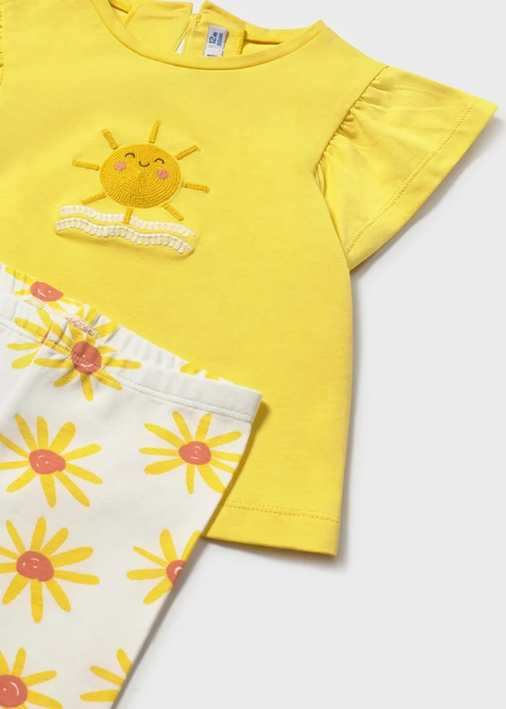 mayoral Σετ κολαν Σταμπωτό 26 1751 91 Κίτρινο