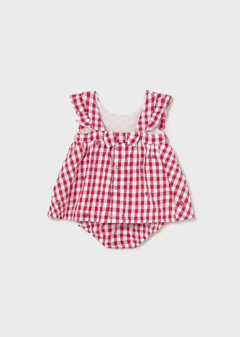 mayoral Φορεμα sersucker 26 1814 32 Κόκκινο