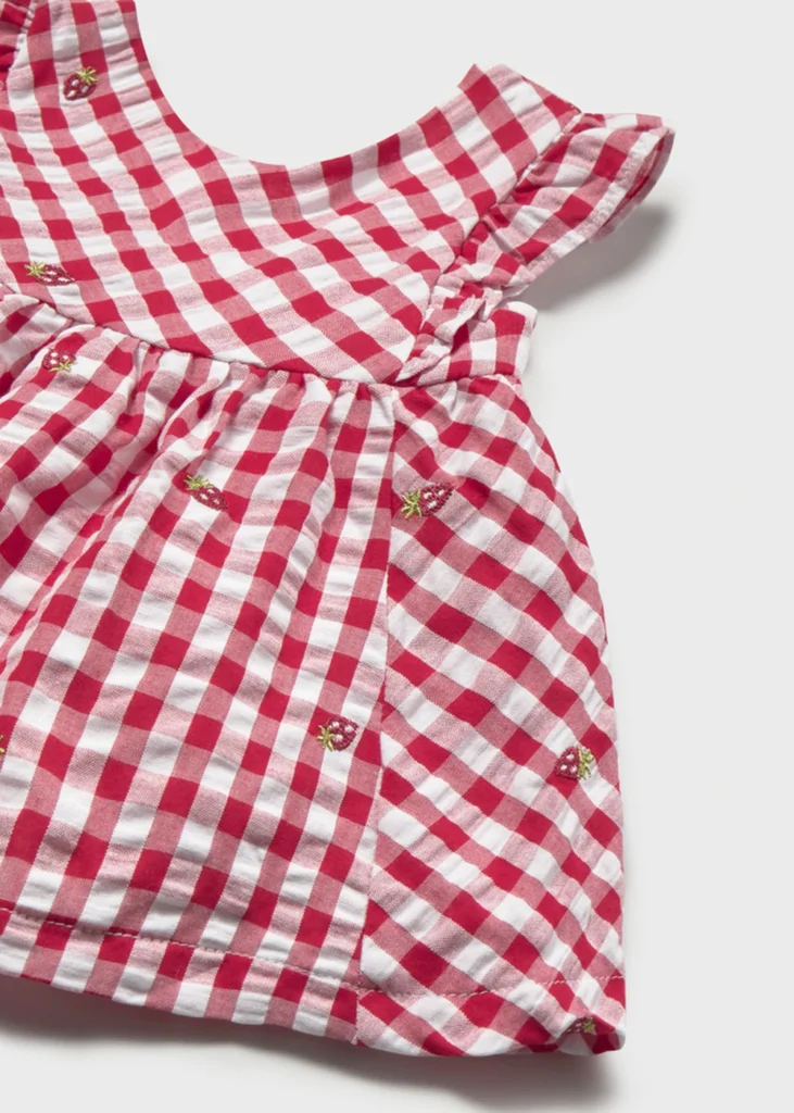 mayoral Φορεμα sersucker 26 1814 32 Κόκκινο