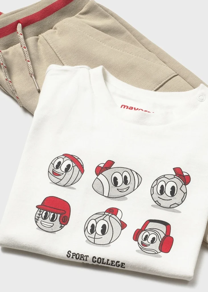 mayoral Φορμα 3 τεμαχια μπλουζα 26 1831 61 Κόκκινο