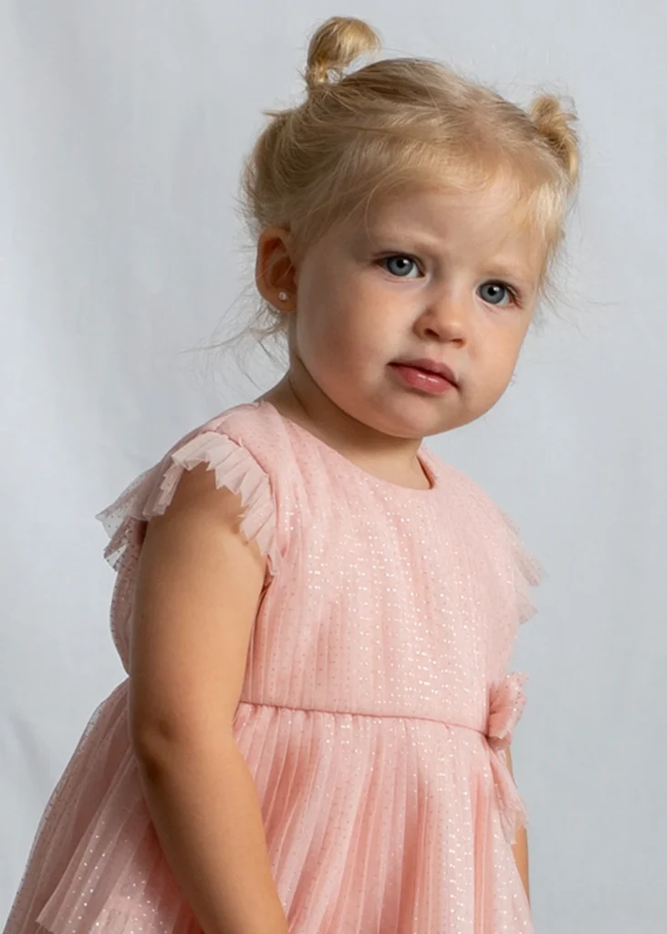 mayoral Φορεμα τουλι πλισε 26 1908 37 Ροζ απαλό