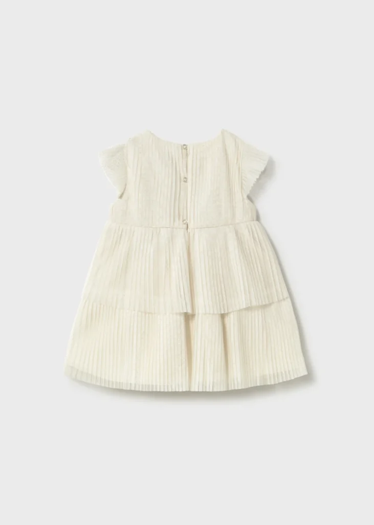 mayoral Φορεμα τουλι πλισε 26 1908 37 Ροζ απαλό