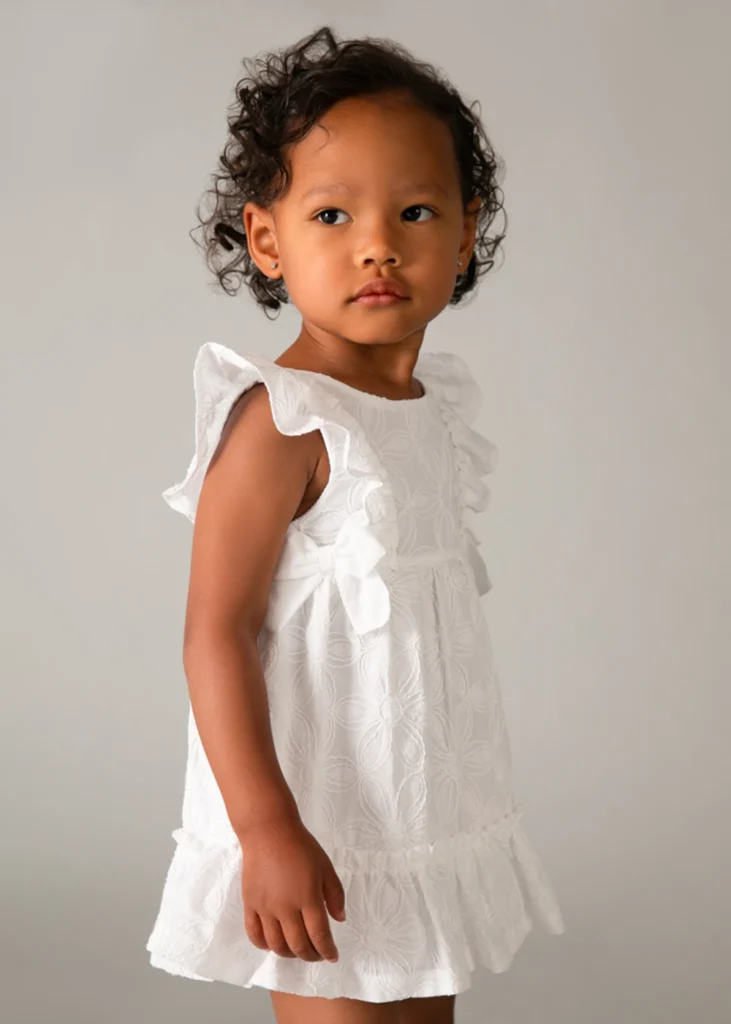 mayoral Φορεμα κεντητο 26 1915 56 Λευκό