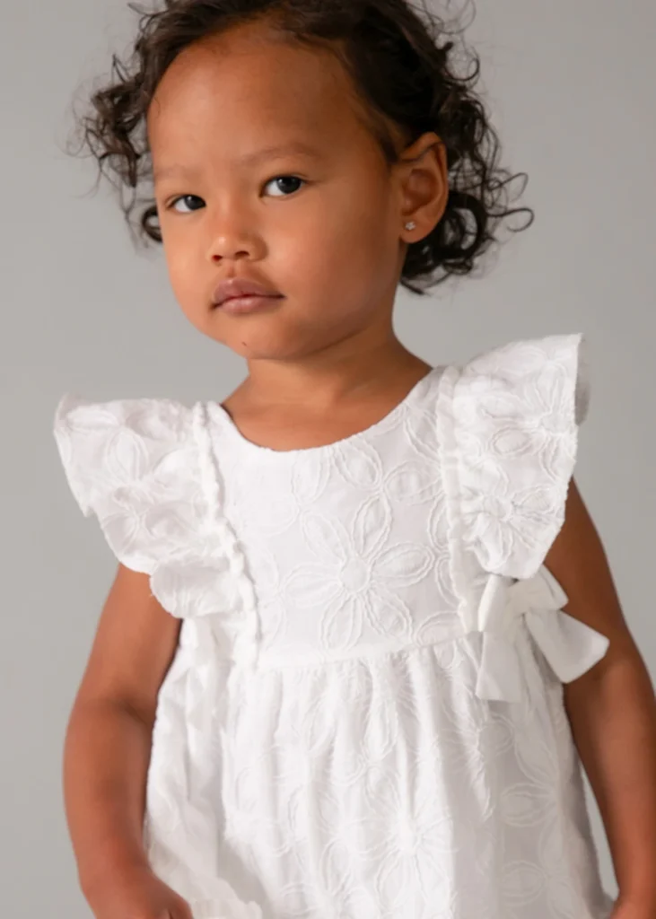 mayoral Φορεμα κεντητο 26 1915 56 Λευκό