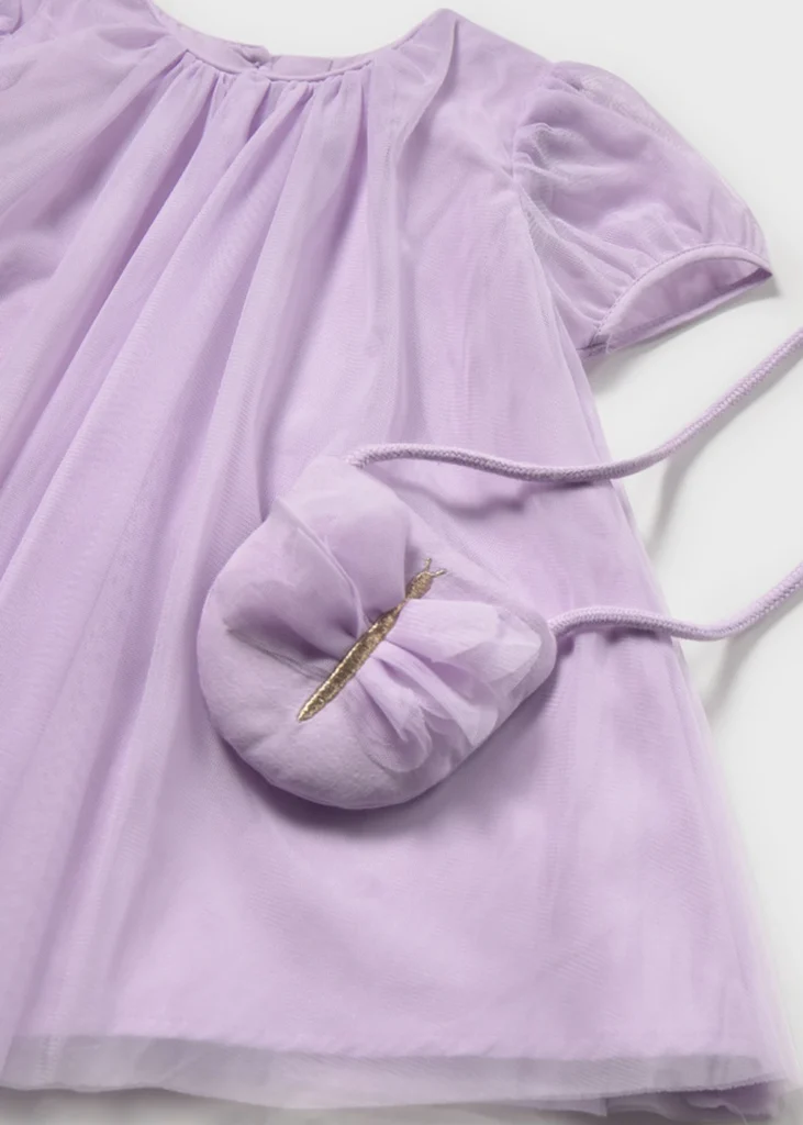 mayoral Φορεμα τουλι με τσαντα 26 1917 47 Μωβ