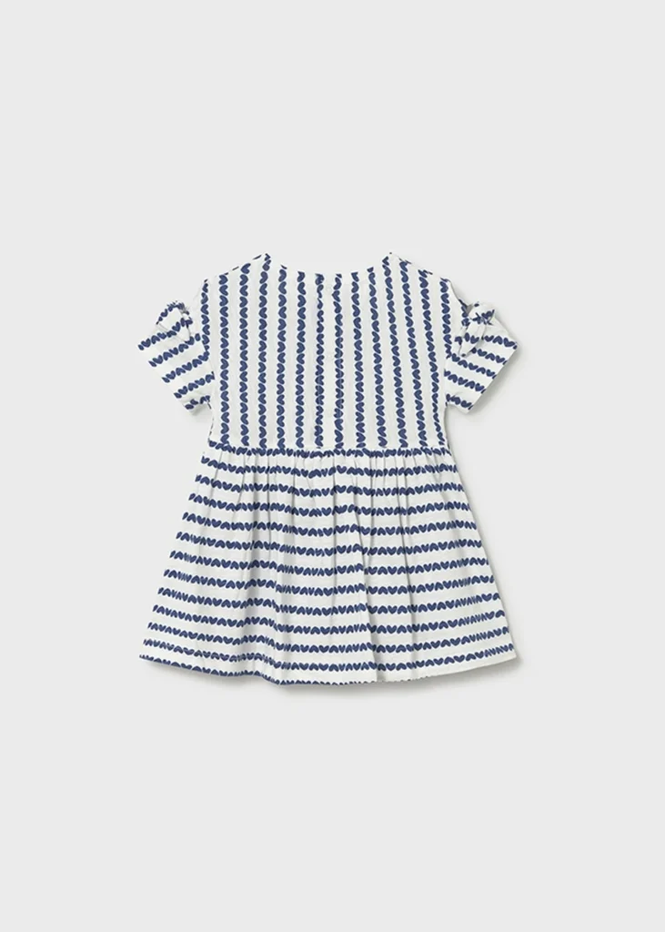 mayoral Φόρεμα ριγέ με τσάντα μωρό Κωδ. 26 01919 050 Μπλε ριγέ