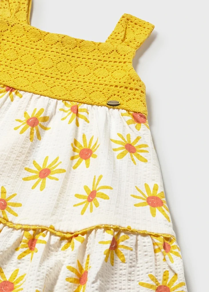 mayoral Φορεμα συνδιασμενο γκιπουρ 26 1926 56 Κίτρινο