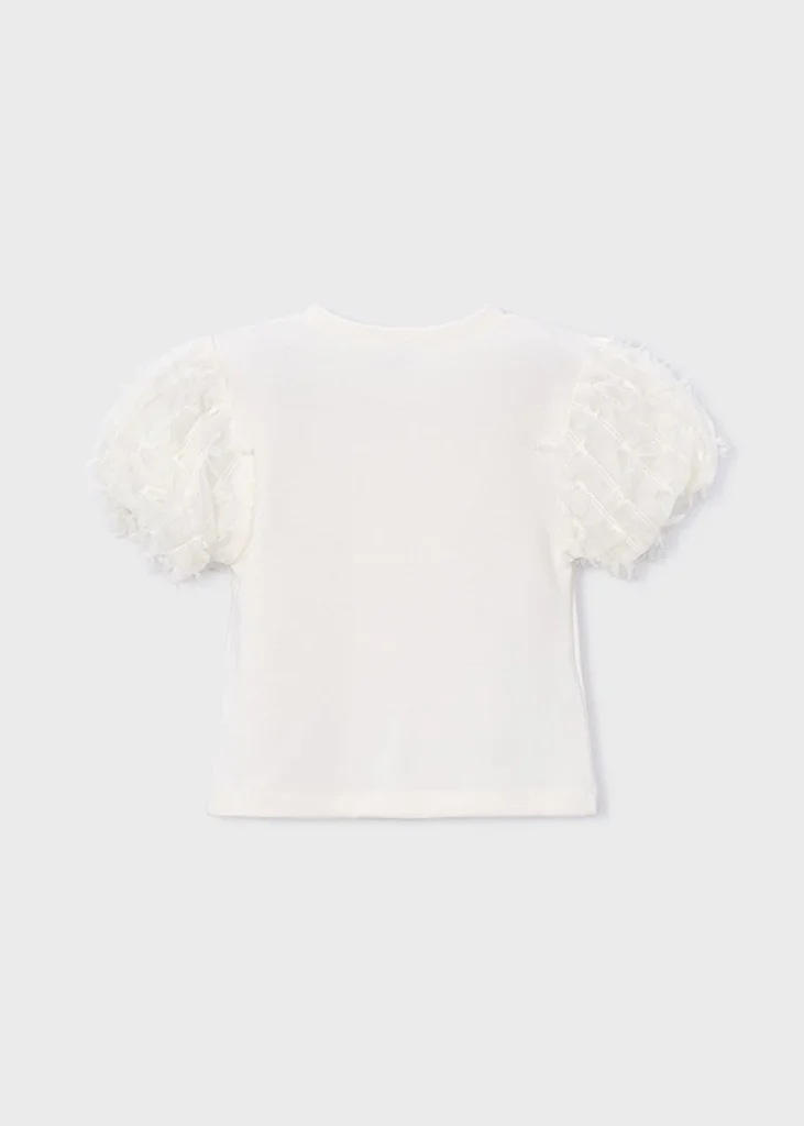 mayoral Μπλουζα κοντομ τουλι φαντασια 26 3001 47 Ροζ απαλό