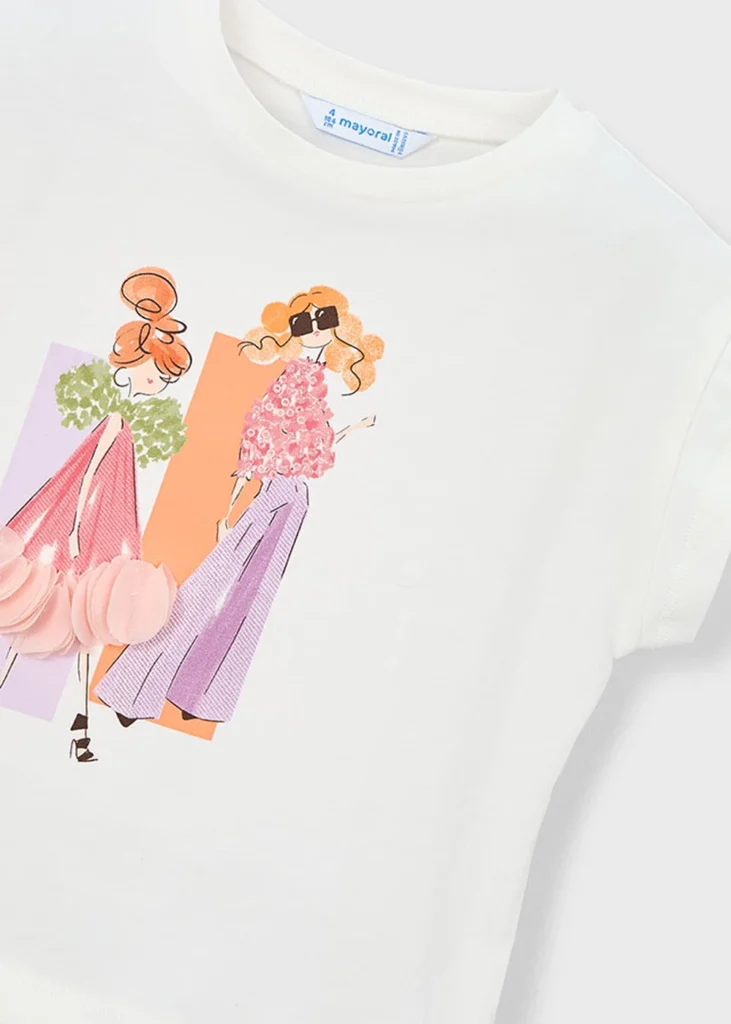 mayoral Μπλουζα κοντομανικη 26 3005 76 Εκρού Μπεζ