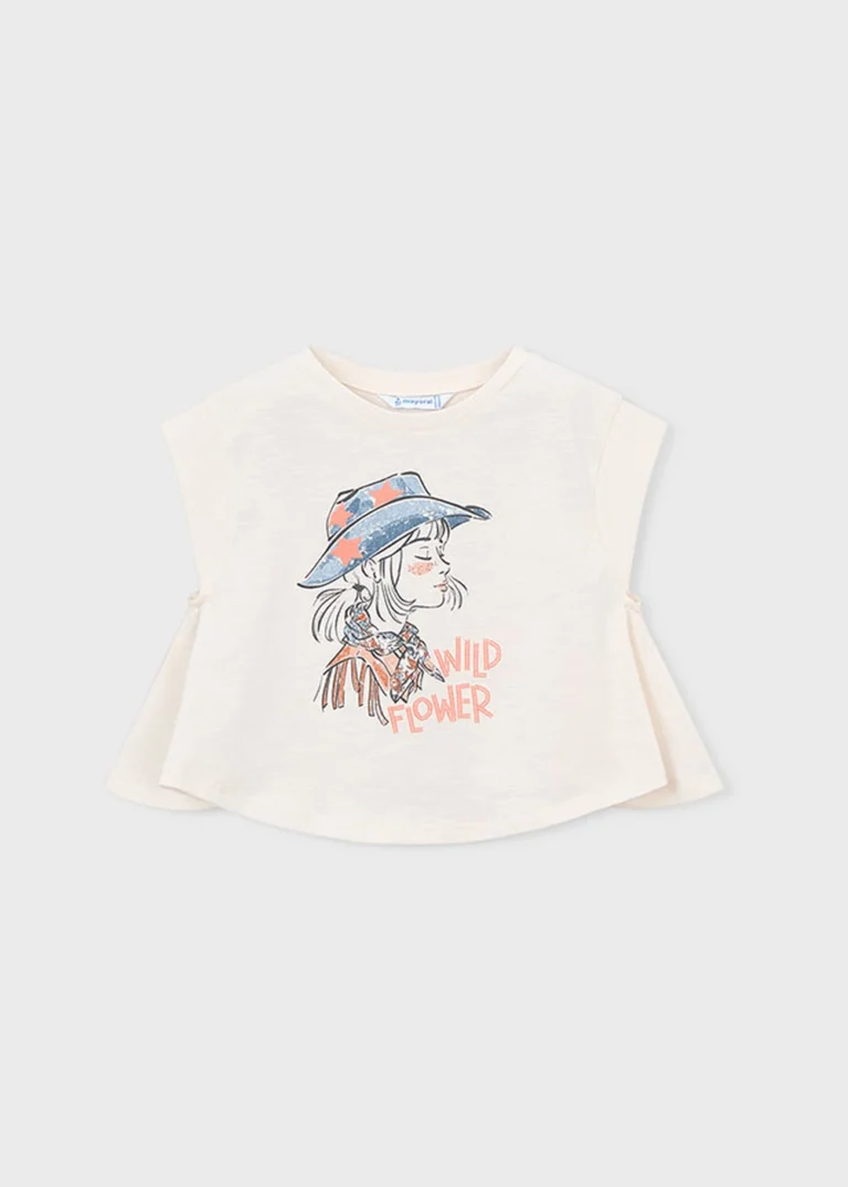 mayoral Μπλουζα κοντομανικη 26 3006 67 Μπεζ