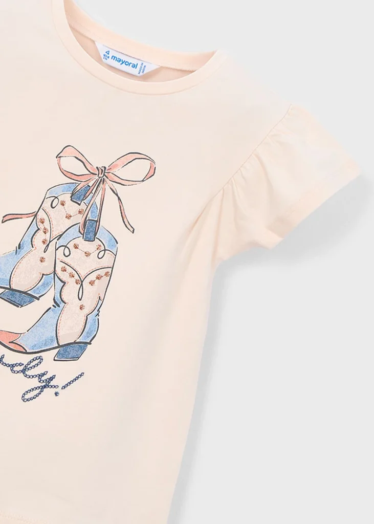 mayoral Μπλουζα κοντομανικη 26 3007 83 Ροζ απαλό