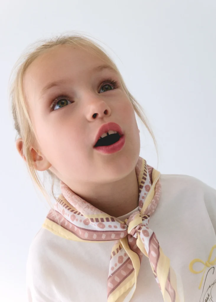 mayoral Μπλουζα κοντομανικη μαντηλι 26 3009 88 Μπεζ