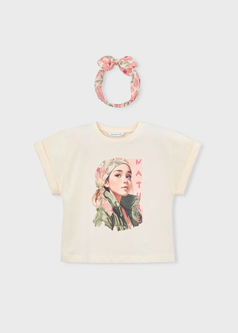 mayoral Μπλουζα κοντομανικη λωριδες 26 3010 96 Σομόν