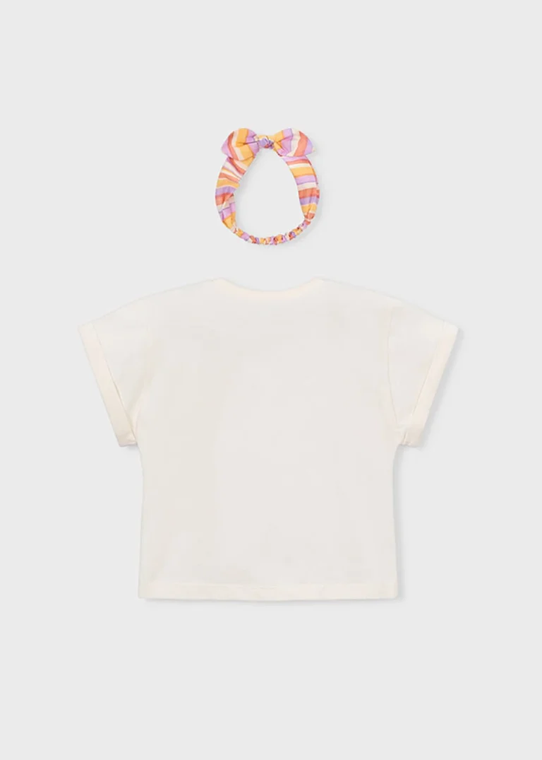 mayoral Μπλουζα κοντομανικη λωριδες 26 3010 96 Σομόν