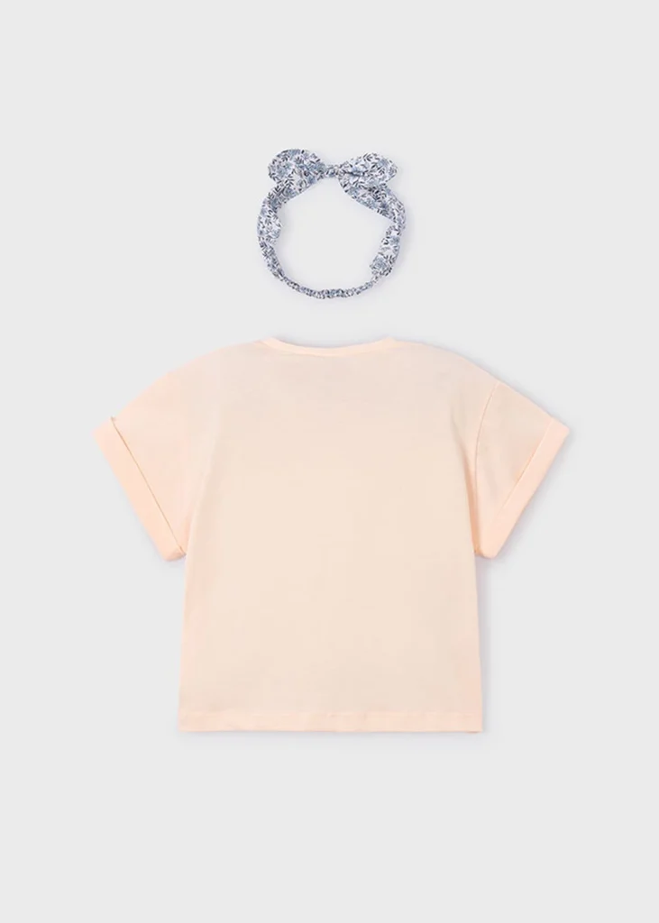 mayoral Μπλουζα κοντομανικη λωριδες 26 3010 96 Σομόν