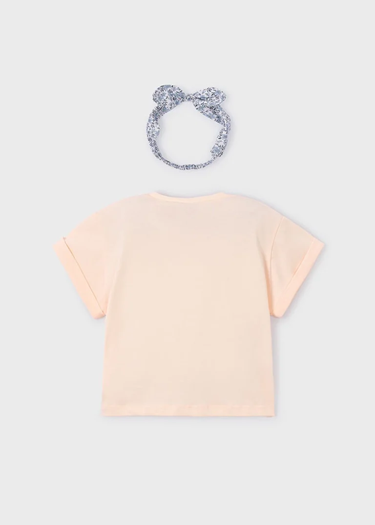 mayoral Μπλουζα κοντομανικη λωριδες 26 3010 96 Σομόν