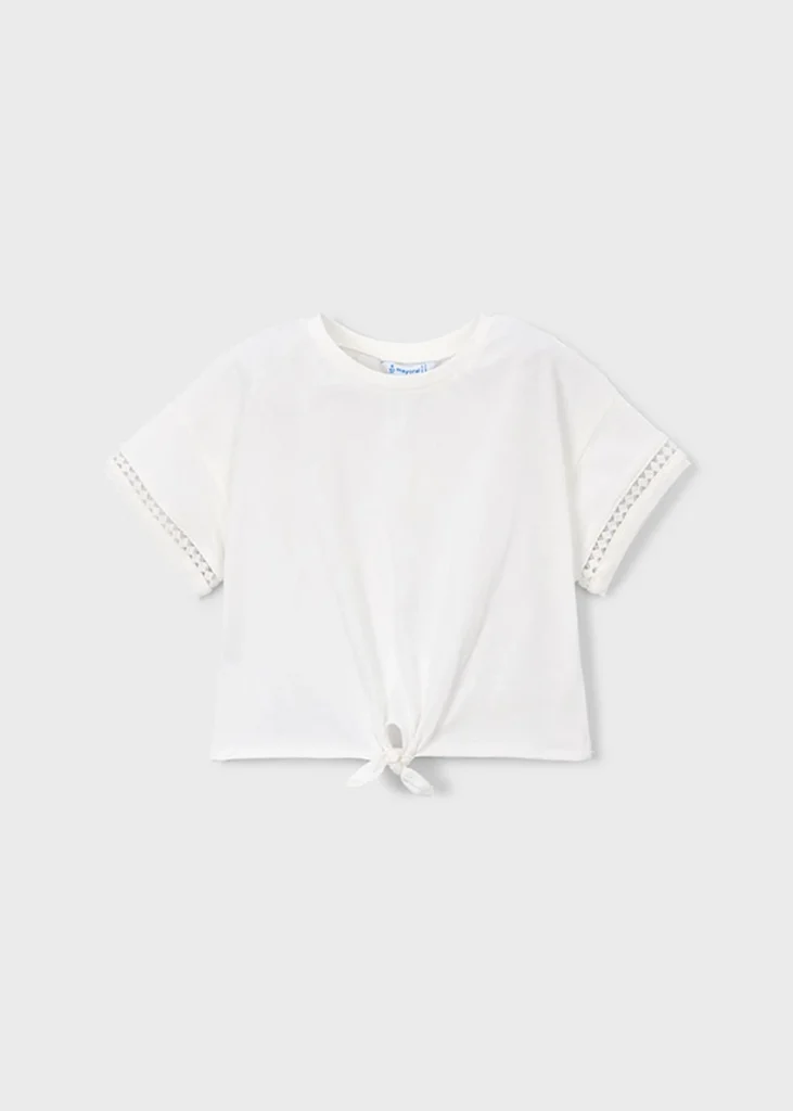 mayoral Μπλουζα κοντομ κομπος 26 3012 82 Ροζ ανοιχτό