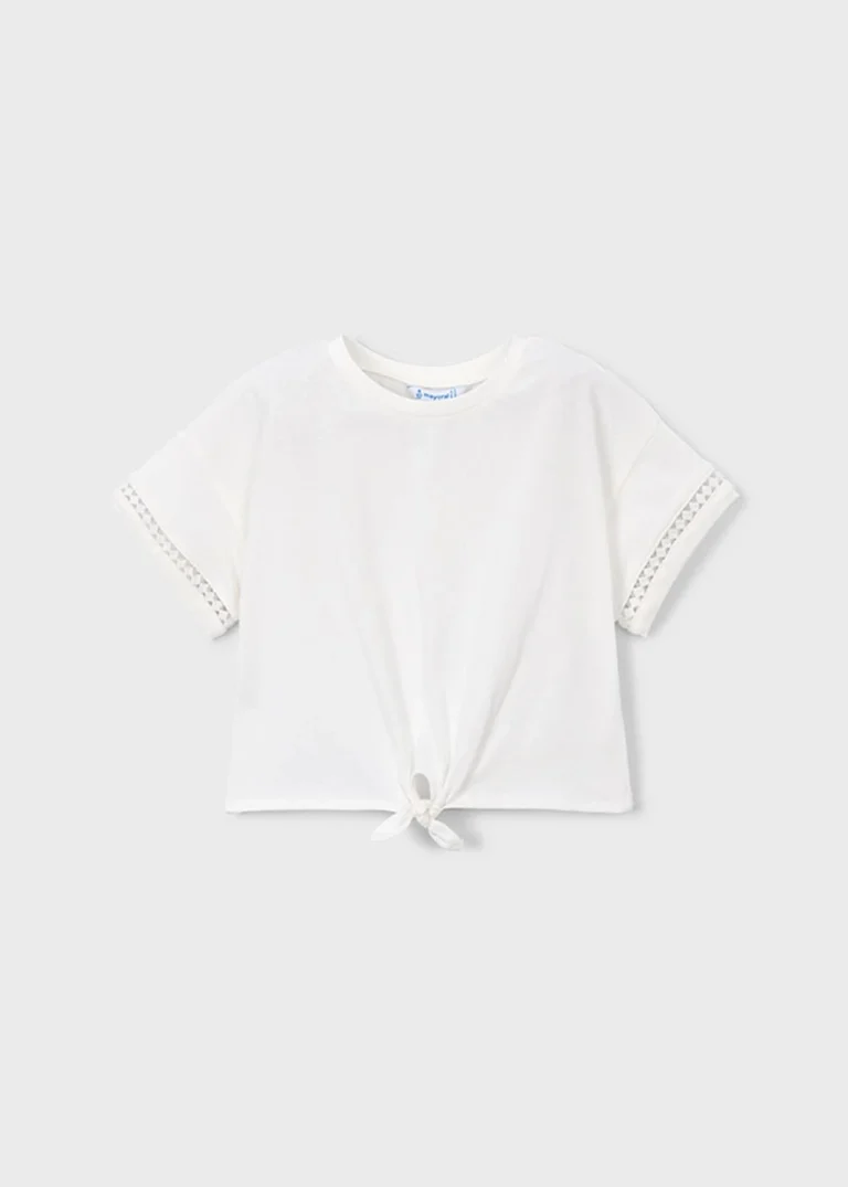 mayoral Μπλουζα κοντομ κομπος 26 3012 82 Ροζ ανοιχτό